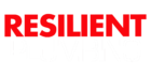 resilient plumbing logo white